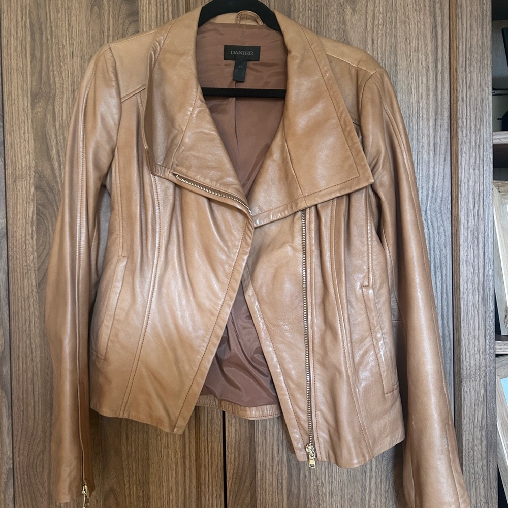 Danier Light Brown Leather Jacket
